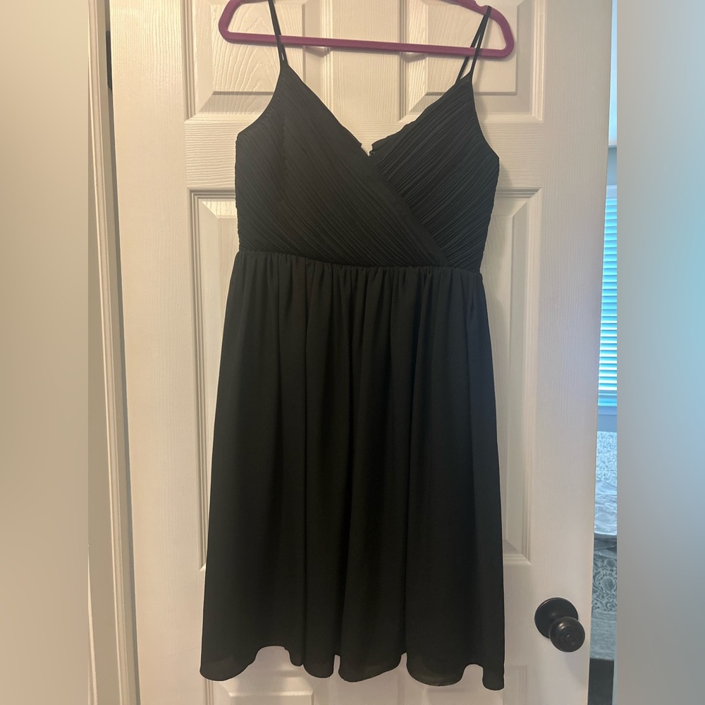 Banana Republic Black Pleated Dress
